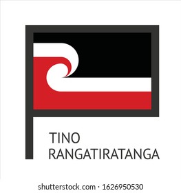 
Tino Rangatiratanga Country Flag With White Background