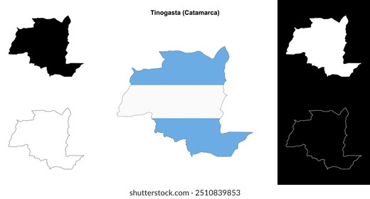 Conjunto de mapas de Tinogasta department (Catamarca)