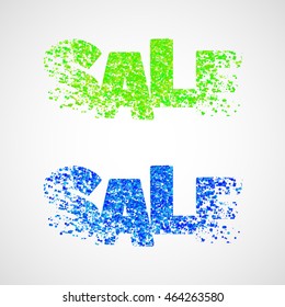 Tinsel Super Sale banner in pop-art style. Web vector template background. Advertising poster. Special Offer. End of season