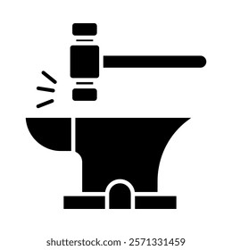 Tinsmith – Anvil and Hammer Representing Precision in Metal Shaping and Fabrication