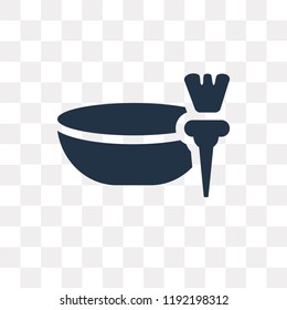 Tint Bowl vector icon isolated on transparent background, Tint Bowl transparency concept can be used web and mobile