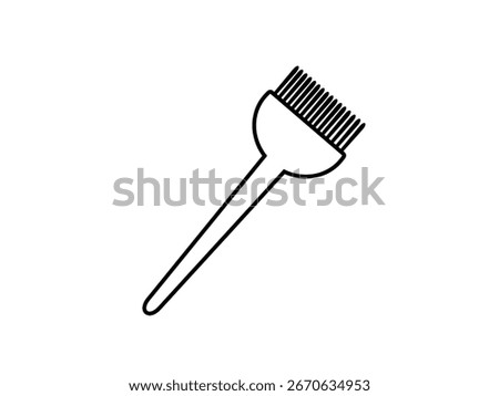 Tint brush line icon isolated on white background.