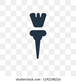 Tint Brush vector icon isolated on transparent background, Tint Brush transparency concept can be used web and mobile