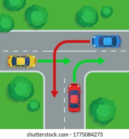 T Intersection Images, Stock Photos & Vectors | Shutterstock