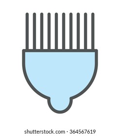 
Tinting Brush Flat Icon Illustration
