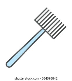 
Tinting Brush Flat Icon Illustration
