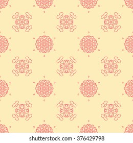 Tints of Banana Mania pattern, The geometric pattern with lines, Abstract Seamless pattern, Vector Seamless pattern