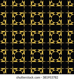 Tints of Black and Gold Seamless pattern, Abstract Seamless pattern, Vector Seamless pattern. Repeating geometric, Seamless floral pattern