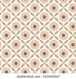 Tints of Festival Seamless pattern, Abstract Seamless pattern, Vector Seamless pattern. Repeating geometric, Seamless floral pattern on orange background.