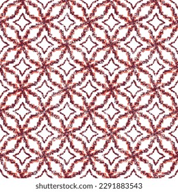 Tintes de Festival Patrón sin Marea, Resumen Patrón sin Marea, Vector sin Marea. Repetidor geométrico,damasco floral, patrón floral sin foco.diamante rojo creativo con textura de fondo blanco.