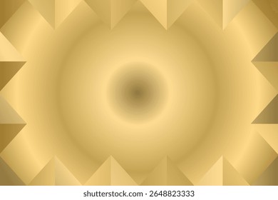 Tint van goud. Concentrische cirkels. Abstract fractaal ontwerp. Vektor