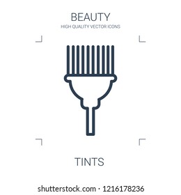 tints icon. high quality line tints icon on white background. from beauty collection flat trendy vector tints symbol. use for web and mobile