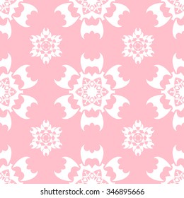 Tints of Pink Seamless pattern, Abstract Seamless pattern, Vector Seamless pattern. Repeating geometric, Seamless floral pattern