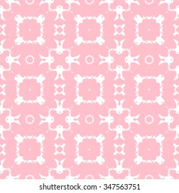Tints of Pink Seamless pattern, Abstract Seamless pattern, Vector Seamless pattern. Repeating geometric, Seamless floral pattern