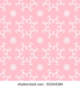 Tints of Pink Seamless pattern, Abstract Seamless pattern, Vector Seamless pattern. Repeating geometric, Seamless floral pattern