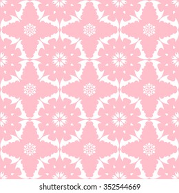 Tints of Pink Seamless pattern, Abstract Seamless pattern, Vector Seamless pattern. Repeating geometric, Seamless floral pattern