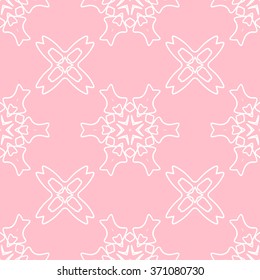 Tints of Pink Seamless pattern, Abstract Seamless pattern, Vector Seamless pattern. Repeating geometric, Seamless floral pattern.