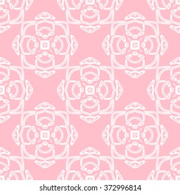 Tints of Pink Seamless pattern, Abstract Seamless pattern, Vector Seamless pattern. Repeating geometric, Seamless floral pattern.