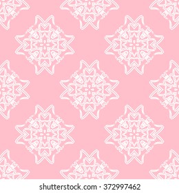 Tints of Pink Seamless pattern, Abstract Seamless pattern, Vector Seamless pattern. Repeating geometric, Seamless floral pattern.