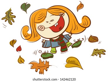tiny autumnal fairy cheerful wing kid child human season size humor sprout performance airborne baby dancing little dimension youth grinning science FALSE optimistic fresco laughing friendly cartoons