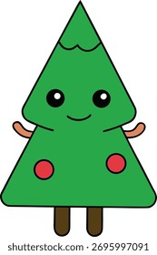 Pequeño árbol de navidad del bebé con los bastones de caramelo 