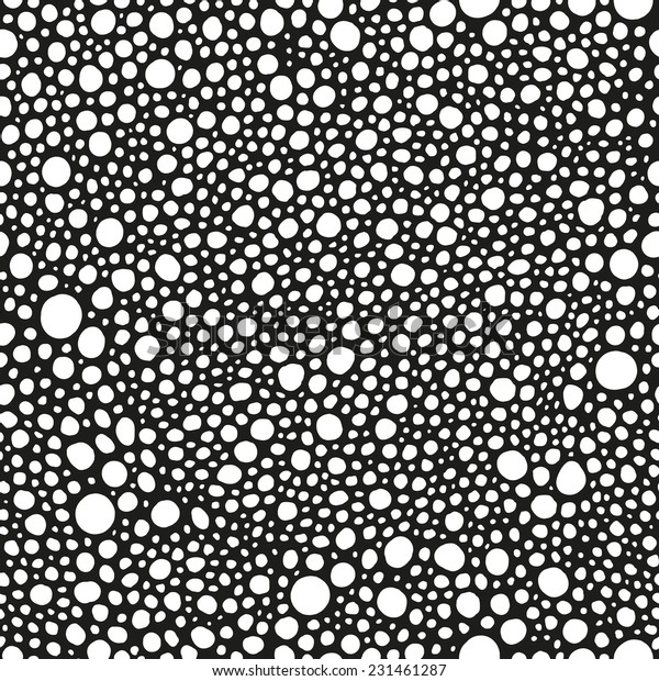 Tiny Black White Dots Dark Seamless Stock Vector (Royalty Free ...