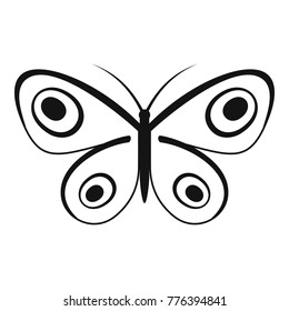 Tiny butterfly icon. Simple illustration of tiny butterfly vector icon for web
