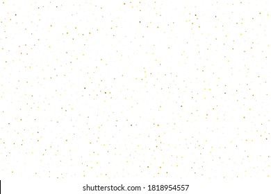 Tiny Confetti Bokeh. Orange Round Wedding. Golden Bubble Wedding. Gold Falling Vector. Yellow Glitter Background. Texture Xmas. Golden Carnival Creative. Birthday Bokeh.