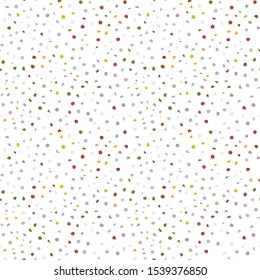 Tiny Confetti Texture Background. Multicolor Speckled Sprinkles Seamless Pattern. Small Festive Micro Party Paper Decor for Fiesta Celebration Illustration Backdrop. Vector Eps 10 Repeat Tile