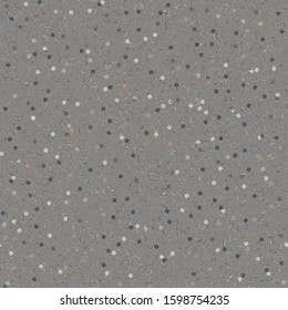 Tiny confetti vector texture background. Ecru gray natural speckled sprinkles seamless pattern. Small japanese micro party washi paper decor. Handmade flecked effect backdrop. Repeat swatch tile