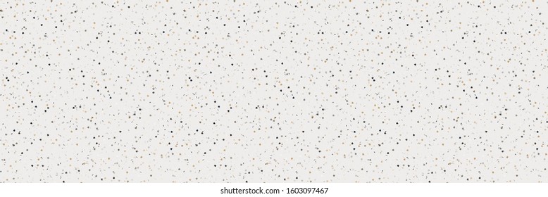 Tiny confetti vector texture border background. Ecru natural speckled sprinkles seamless banner pattern. Small masculine micro party washi paper decor. Handmade flecked effect ribbon trim edging.