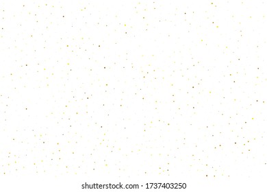 Tiny Confetti Wedding. Golden Round Background. Gold Bubble Bokeh. Orange Falling Background. Yellow Glitter Creative. Texture Background. Gold Carnival Background. Birthday Vector.