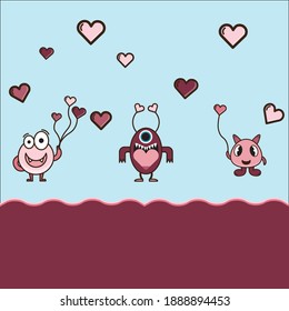 Tiny creatures with lovable color and full of love