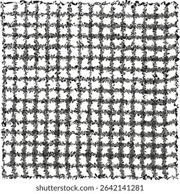 Tiny cross pattern. Dense monochrome texture. Abstract vector grid. Black white design