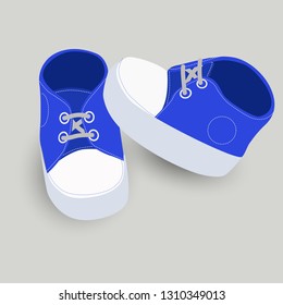 tiny denim sneakers