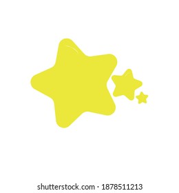 Tiny Different Stars on Pastel Background
