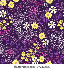 tiny ditsy floral print ~ seamless background