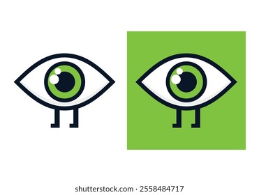 Tiny Eye with Legs, Minimalist Walking Eye 