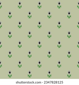 Tiny floral seamless repeat pattern for digital textile design block print screen print  rotary flatbed digital for saree shirt kurti wallpaper and background texture vector format cadded file