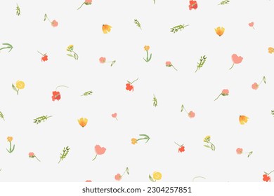 tiny flowers pattern For summer print dress