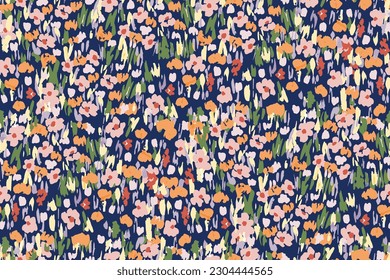 tiny flowers pattern For summer print dress