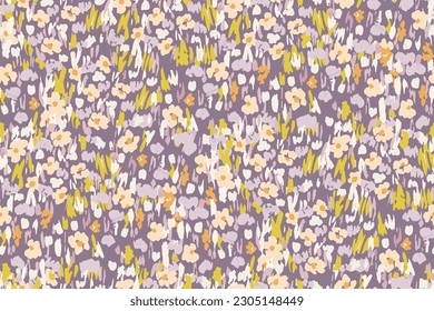 tiny flowers pattern For summer print dress