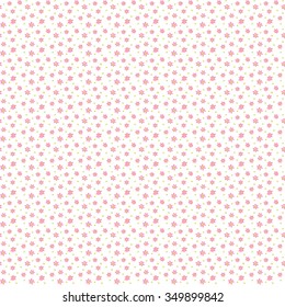 Tiny Flowers seamless pattern. Vintage floral background.