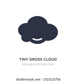 tiny gross cloud icon on white background. Simple element illustration from Weather concept. tiny gross cloud icon symbol design.