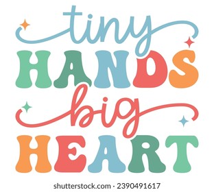 Tiny Hands, Big Heart T-shirt, Dad Life T-shirt, Fathers Day, Retro Dad Shirt, Dads Birthday, Funny Dad, Cut Files For Cricut, My Father, Cut File 