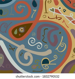 Tiny home gallery with abstract typography