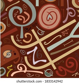 Tiny home gallery with abstract typography