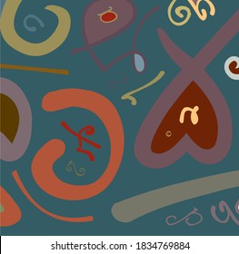 Tiny home gallery apstract typographic composition