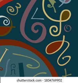 Tiny home gallery apstract typographic composition