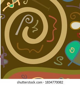 Tiny home gallery apstract typographic composition